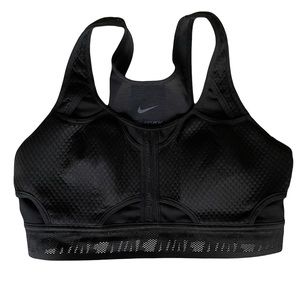 Nike Dri Fit Adv Swoosh Sports Bra Black Removable Padding Medium NWT
